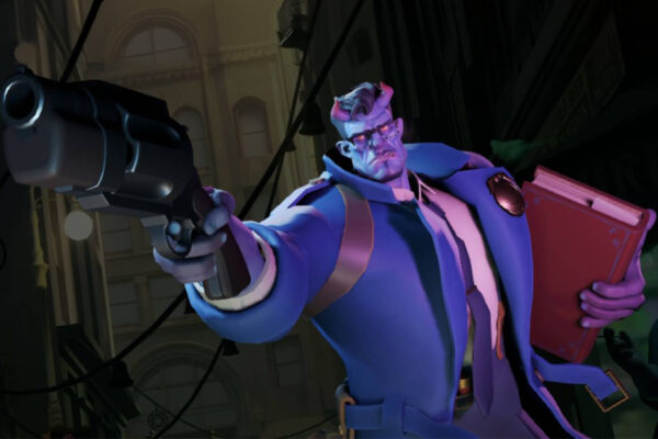 deadlock character pointing a gun